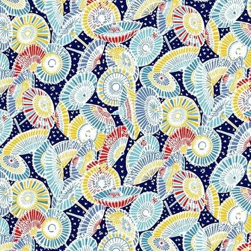 Blue & Red Riviera Sun Parasol - Riviera Collection - Liberty Cotton Fabric ✂️ £10 pm *SALE*