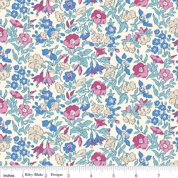 Mamie - Liberty - The Flower Show Midnight Garden Collection Cotton Fabric