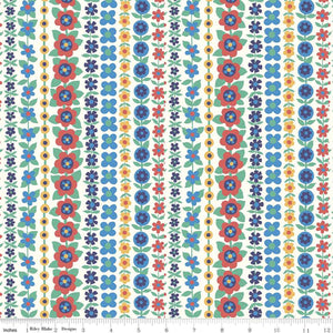 Soho Stripe Red - The Carnaby Collection by Liberty Fabric Felt