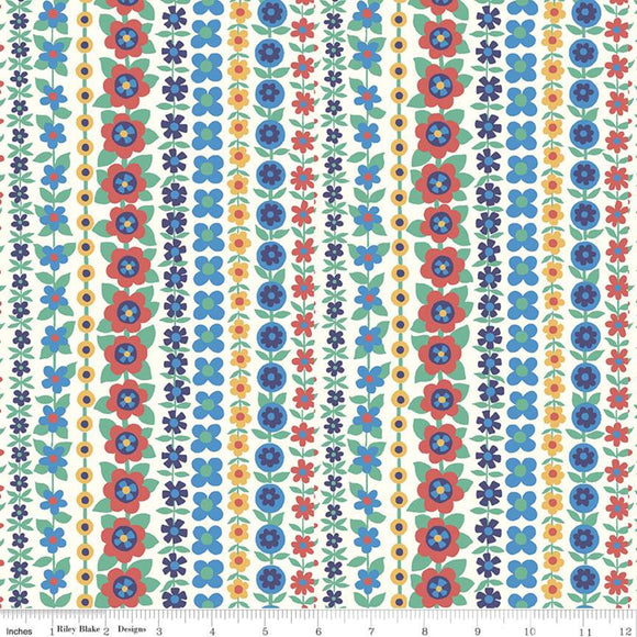 Soho Stripe Red - The Carnaby Collection by Liberty Fabric Felt