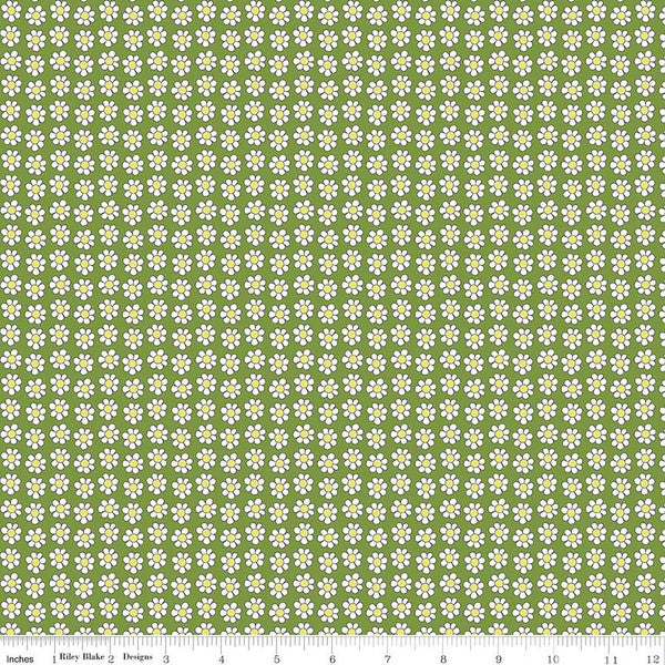 Daisy Dot Green - Liberty Carnaby Collection Cotton Fabric ✂️ £15 pm