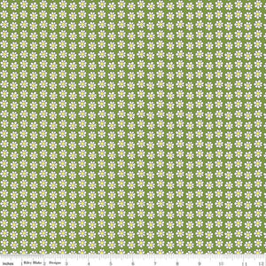 Daisy Dot Green - Liberty Carnaby Collection Cotton Fabric