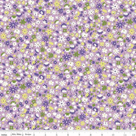 Bloomsbury Blossom Lilac - The Carnaby Collection by Liberty Fabric Felt