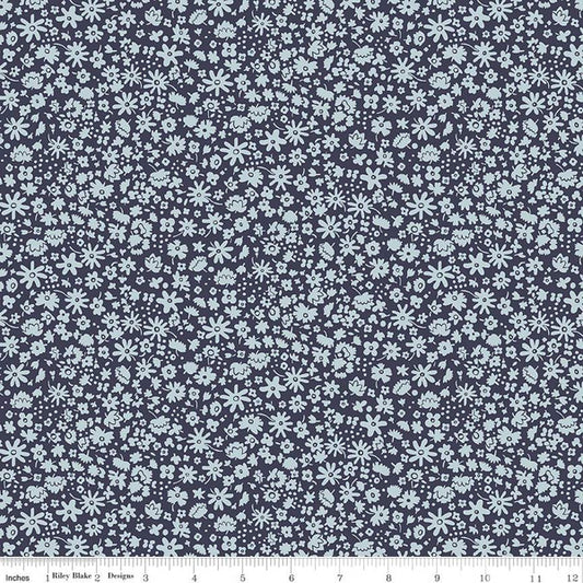 Bloomsbury Silhouette Navy - Liberty Carnaby Collection Cotton Fabric ✂️ £10 pm *SALE*
