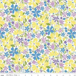Bohemian Bloom Yellow - Liberty Carnaby Collection Cotton Fabric