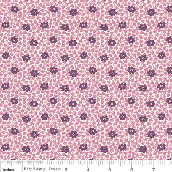 Chelsea Flower Pink - Liberty - The Flower Show Midnight Garden Collection Cotton Fabric