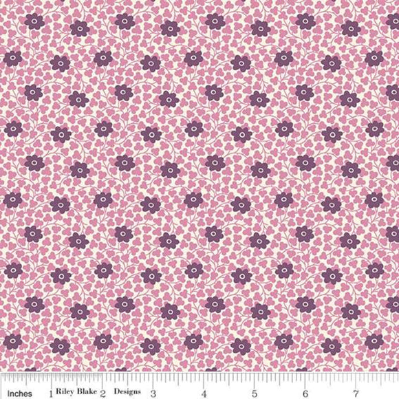 Chelsea Flower Pink - Liberty - The Flower Show Midnight Garden Collection Cotton Fabric