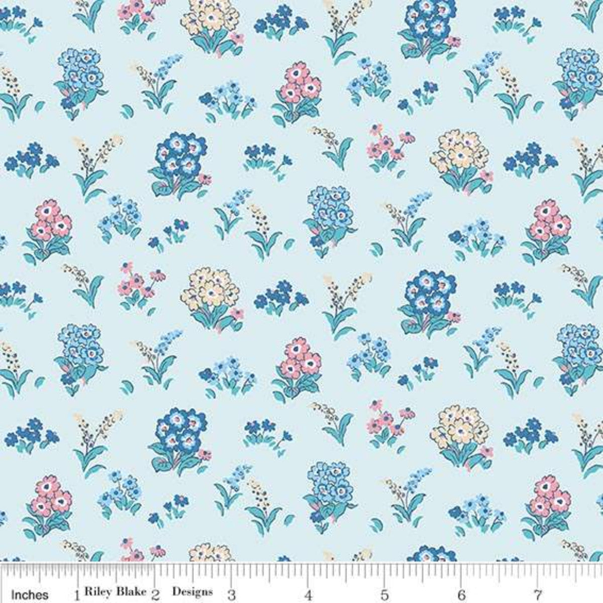 Kensington Gardens Blue Floral - The Flower Show Midnight Garden Collection - Liberty Cotton Fabric ✂️ £10 pm *SALE*