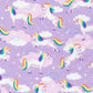 Unicorn Lavender - Enchanted Unicorns - Robert Kaufman Glitter Cotton Fabric