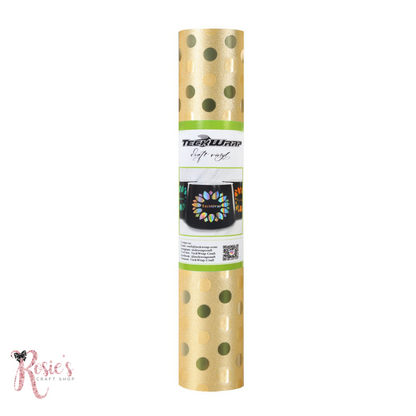 Teckwrap Polka Dot Permanent Adhesive Vinyl