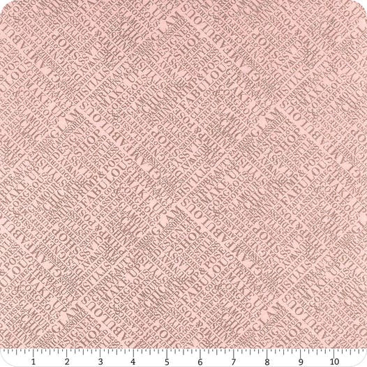Words Pink - Glam Girls - Riley Blake Cotton Fabric ✂️ £10 pm *SALE*