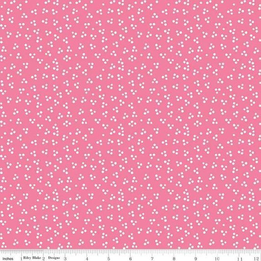 REMNANT 44cm x 110cm Pink Tiny Bubbles - Let's be Mermaids - Riley Blake Cotton Fabric ✂️