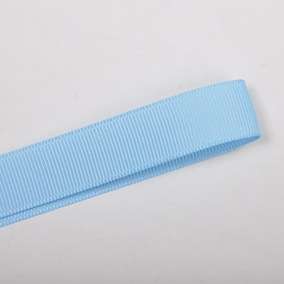 308 - Blue Topaz Solid Plain Grosgrain Ribbon