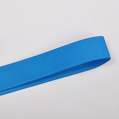 327 - Aegean Blue Solid Plain Grosgrain Ribbon