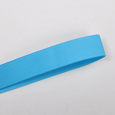 328 - Island Blue Solid Plain Grosgrain Ribbon