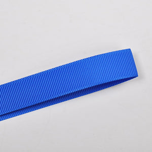 352 - Electric Blue Solid Plain Grosgrain Ribbon