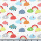 Rainbows on White - Promise Rainbows - Noah's Ark - Riley Blake Cotton Fabric ✂️ £9 pm *SALE*