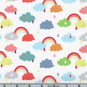 Promise Rainbows White - Noah's Ark - Riley Blake Cotton Fabric ✂️