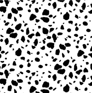 Dalmation Dog Print Deisgner Fabric Felt