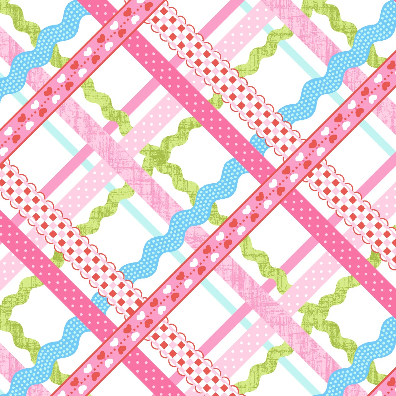Ribbon and Ric Rac - Sew Kind -  Studio E Cotton Fabric ✂️