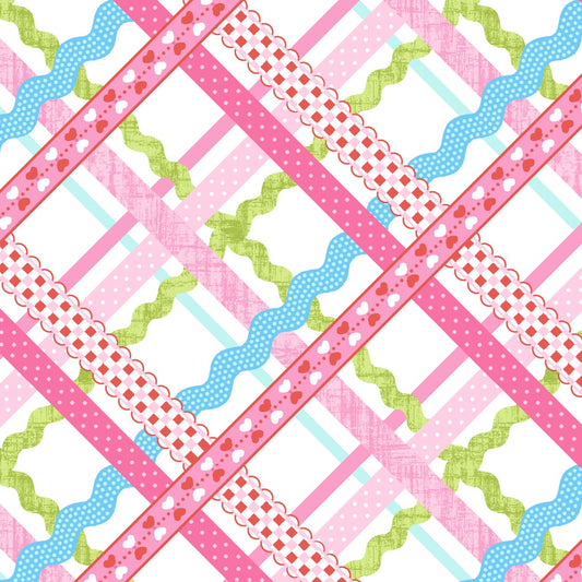 Ribbon and Ric Rac - Sew Kind -  Studio E Cotton Fabric ✂️