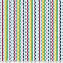 Wavy Lines Zanie Blue - Piccadilly - Blend Cotton Fabric ✂️ £8 pm *SALE*