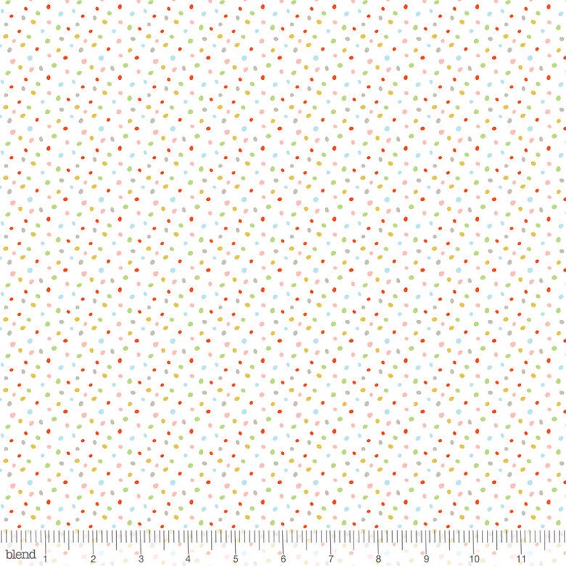 Dots & Spots Sprinkles White - Storytime - Blend Cotton Fabric ✂️ £8 pm *SALE