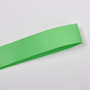 555 - Green Flash Solid Plain Grosgrain Ribbon