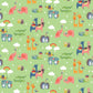 Animals Two-By-Two Green - Noah's Ark - Riley Blake Cotton Fabric ✂️ £9 pm *SALE*