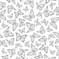 Silver Butterflies On White - Precious Metal Nature - Windham Fabrics £12pm *SALE*