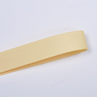 614 - Chamois Solid Plain Grosgrain Ribbon