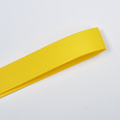 645 - Daffodil Solid Plain Grosgrain Ribbon