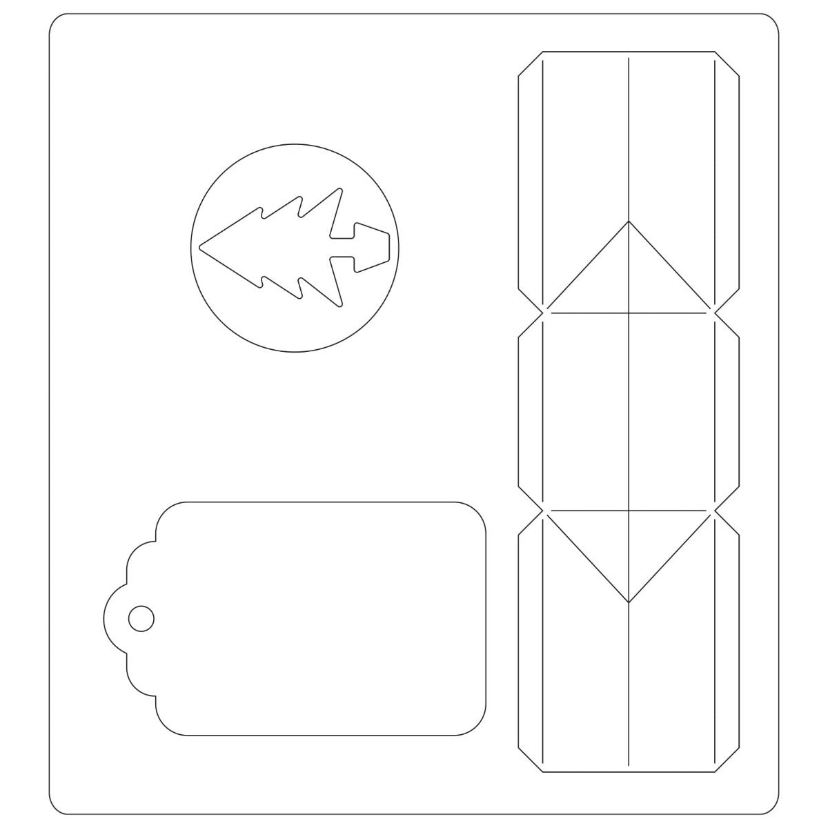 Sizzix Christmas Box Tag Die Bigz 665346 ✂️