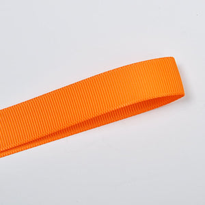 668 - Tangerine Solid Plain Grosgrain Ribbon