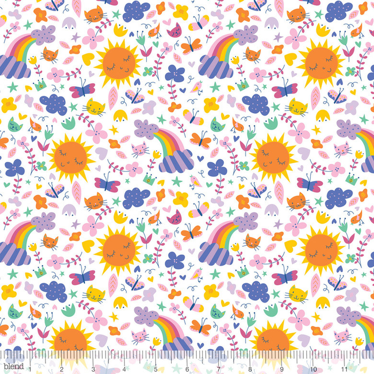 Sunshine & Rainbows - Happy Skies - Blend Cotton Fabric ✂️ £8 pm *SALE*