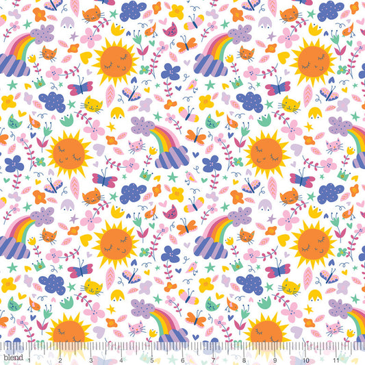 Sunshine & Rainbows - Happy Skies - Blend Cotton Fabric ✂️ £8 pm *SALE*