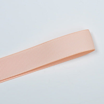 714 - Petal Peach Solid Plain Grosgrain Ribbon
