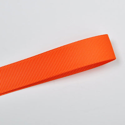 750 - Torrid Orange Solid Plain Grosgrain Ribbon