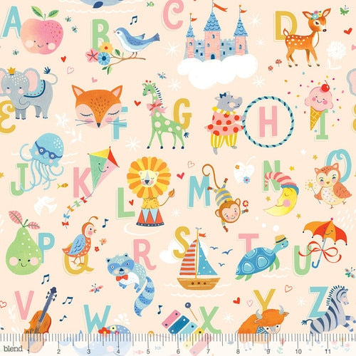 Animals Little Wonder Peach - Storytime - Blend Cotton Fabric ✂️ £8 pm *SALE
