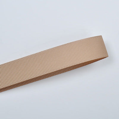 837 - Latte Solid Plain Grosgrain Ribbon