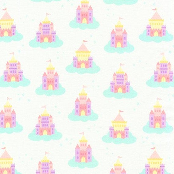 Castles White - Chasing Rainbows - Robert Kaufman Cotton Fabric ✂️
