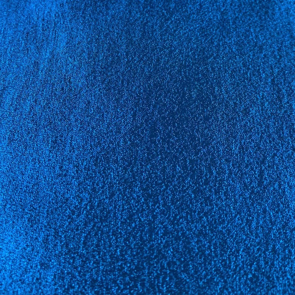 Azure Blue Leathered Effect Metallic Felt