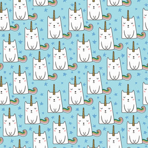 *SALE* Caticorn Blue - Riley Blake Cotton Fabric
