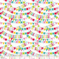 Bunting Bannerline Pink - Piccadilly - Blend Cotton Fabric ✂️ £8 pm *SALE*