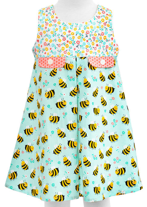 Bumble Bees & Beehive - Bees Knees - Robert Kaufman Cotton Fabric ✂️ £13 pm