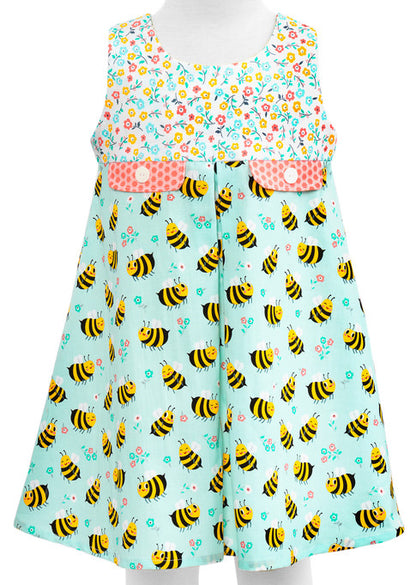 Floral Pattern - Bees Knees - Robert Kaufman Cotton Fabric ✂️ £13 pm