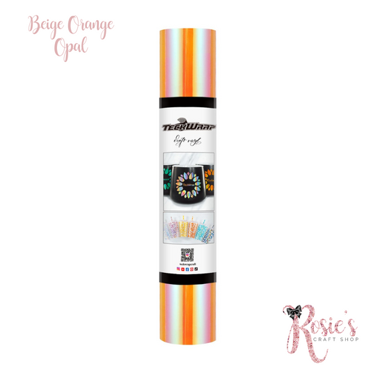 Beige Orange Teckwrap Opal Adhesive Vinyl ✂️ *SALE*