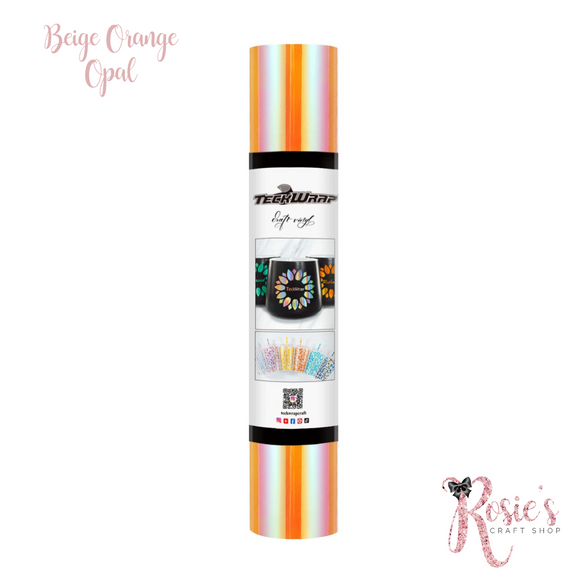 Beige Orange Teckwrap Opal Adhesive Vinyl ✂️