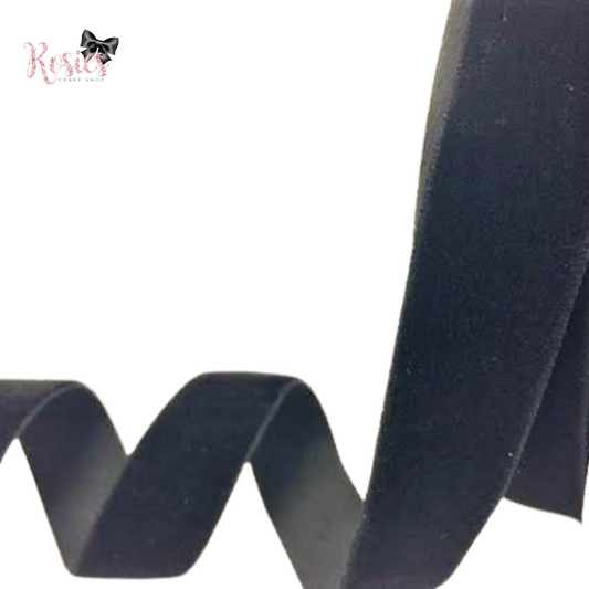 20mm Black Velvet Ribbon