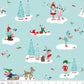 Pixie Noel Main Aqua - Pixie Noel 2 - Riley Blake Cotton Fabric ✂️